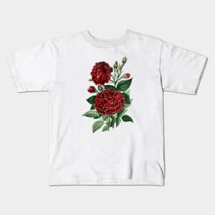 Red Rose Flower Kids T-Shirt